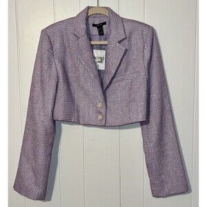 Cropped Blazer Forever 21 Size Large Lilac - NWT